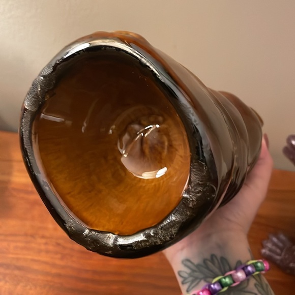 Vintage Kahlua ceramic decanter bottle tiki Aztec Mayan - Picture 10 of 12